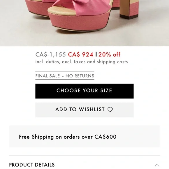 Jimmy Choo Pink Platform Heels with Bow Accents - Picture 9 of 9